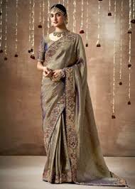 Hand Embroidered Silk Sarees